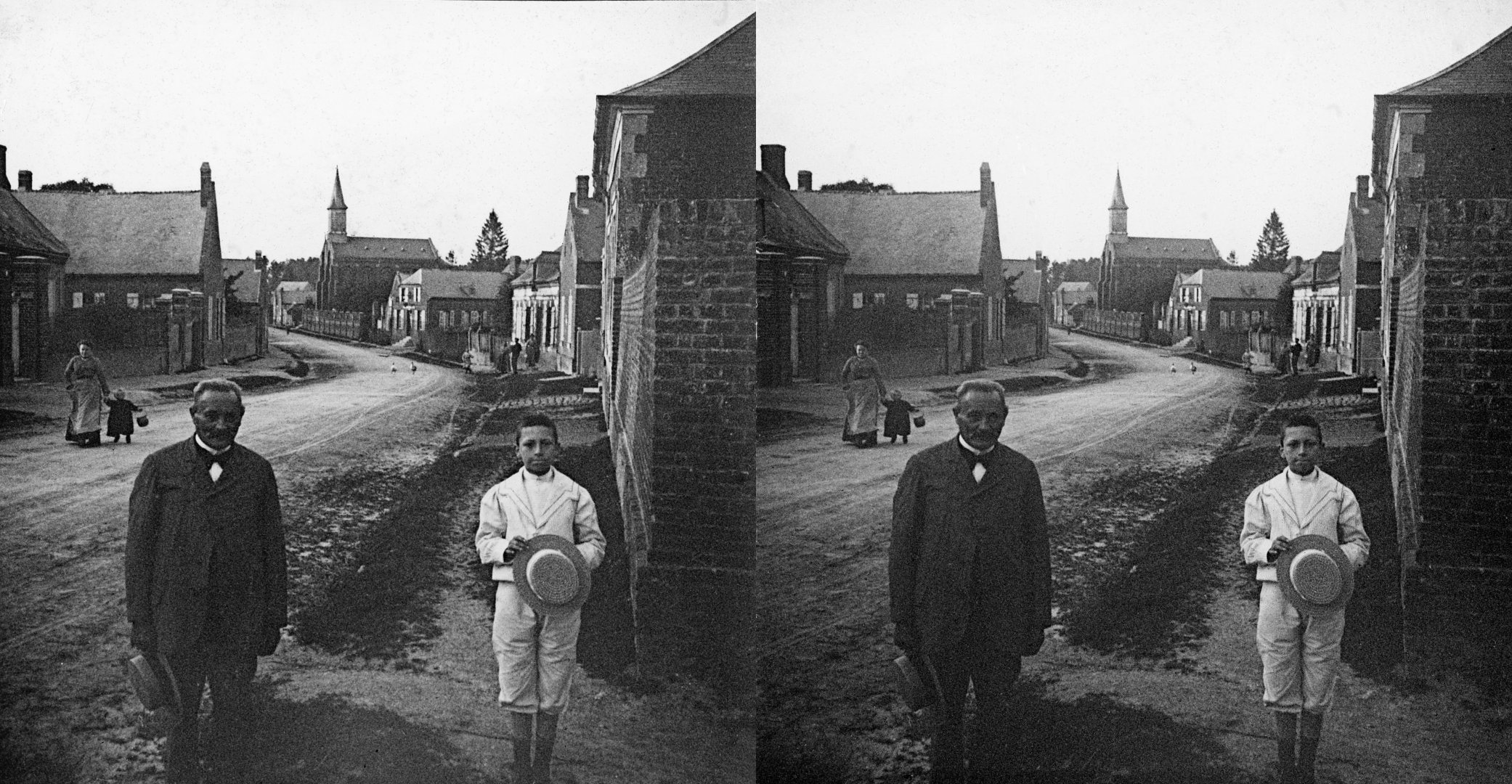 Grande rue, Mr Vitasse et petit fils