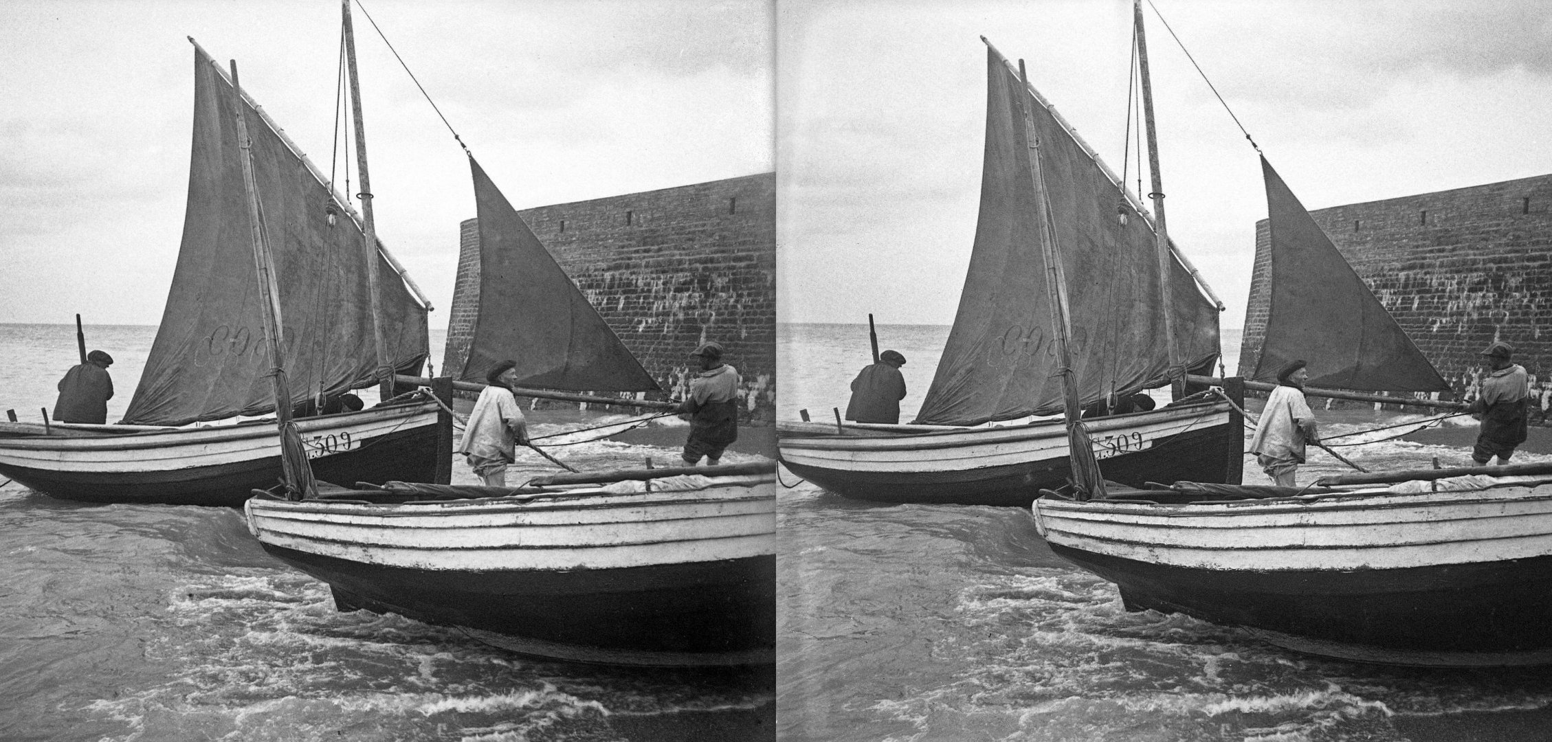 Bateaux à la grande cale
