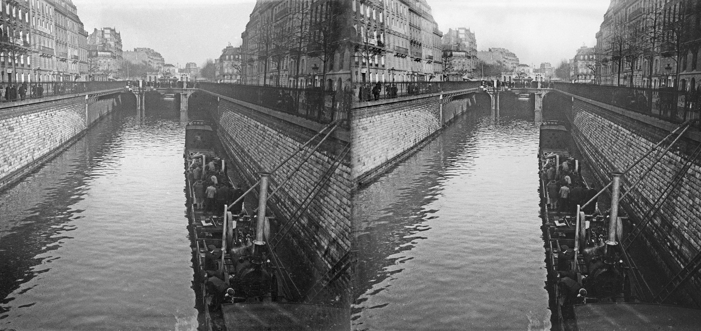Inondations, tranchée du chemin de fer, Bd Pereire