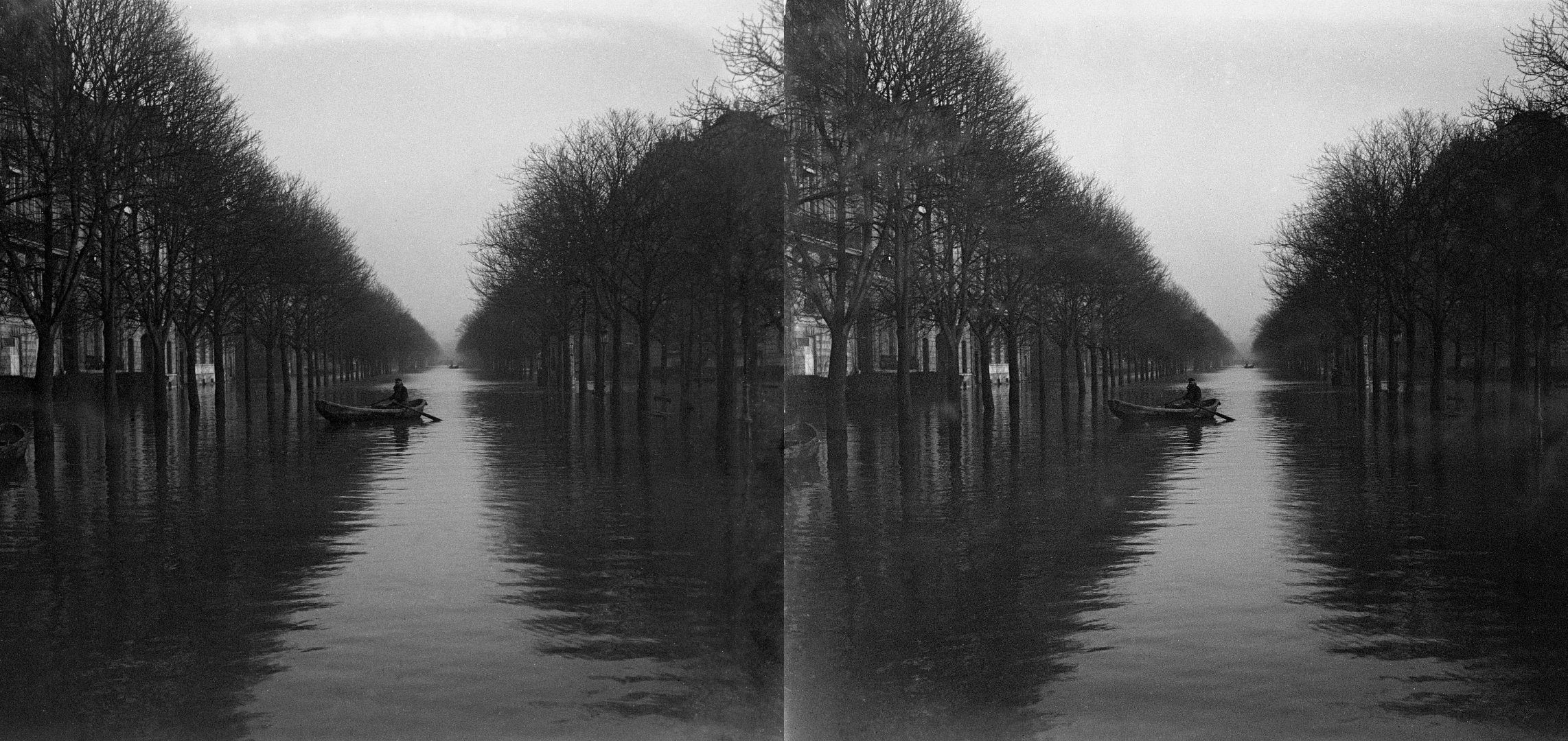 Inondations, avenue Montaigne