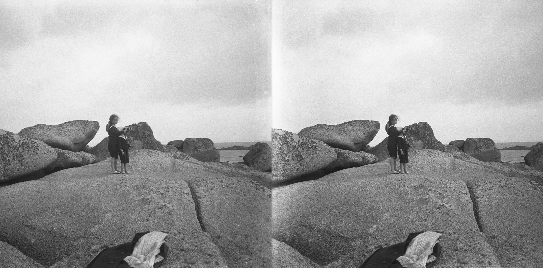 Gilberte et Madeleine à l'ile Molène