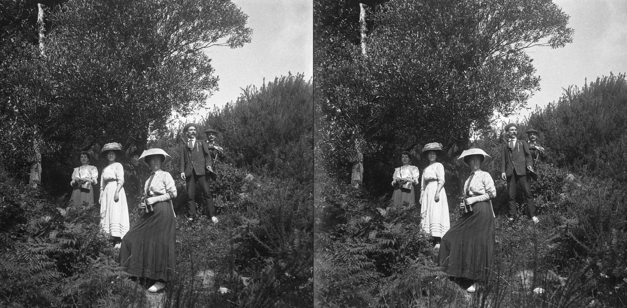 groupe sur chemin de Pors-Mabot