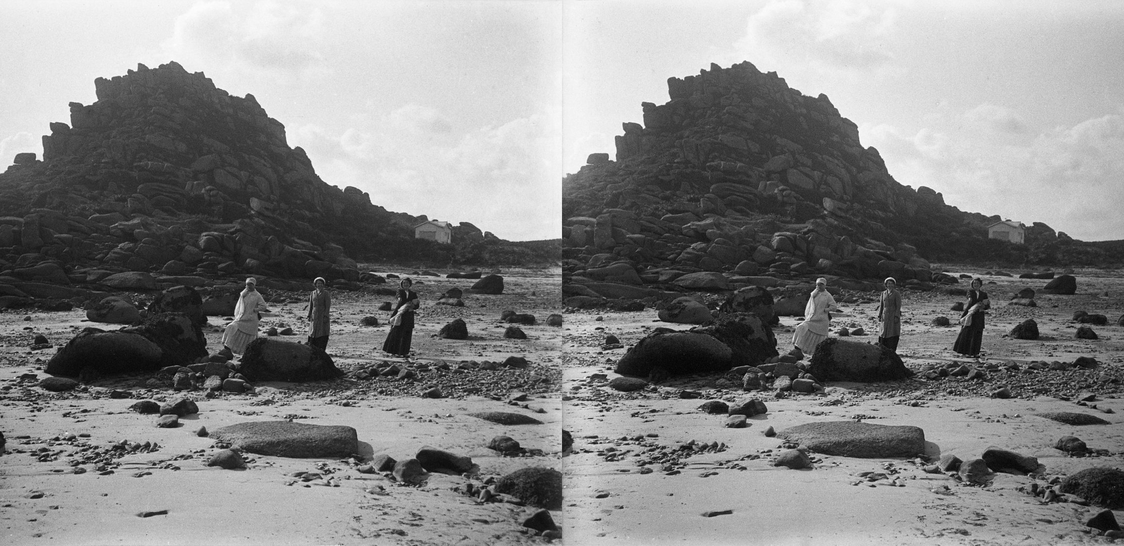 Marguerite, Madeleine, Antoinette, plage de Trezmeur