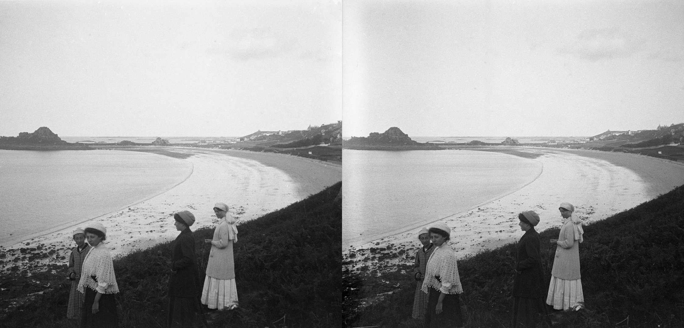 plage de Trezmeur, Yvonne, Madeleine, Antoinette, Marguerite