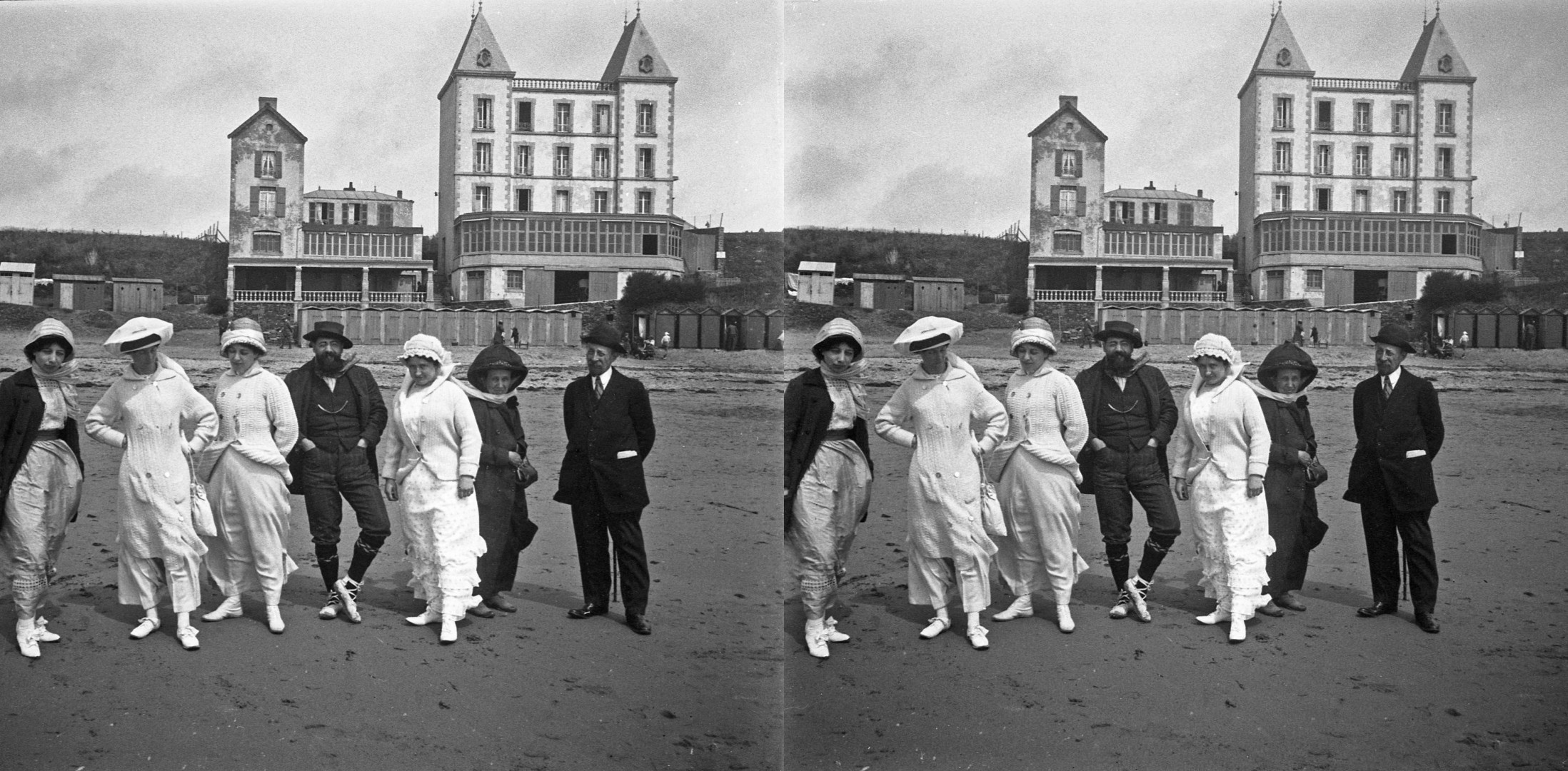 groupe sur la plage