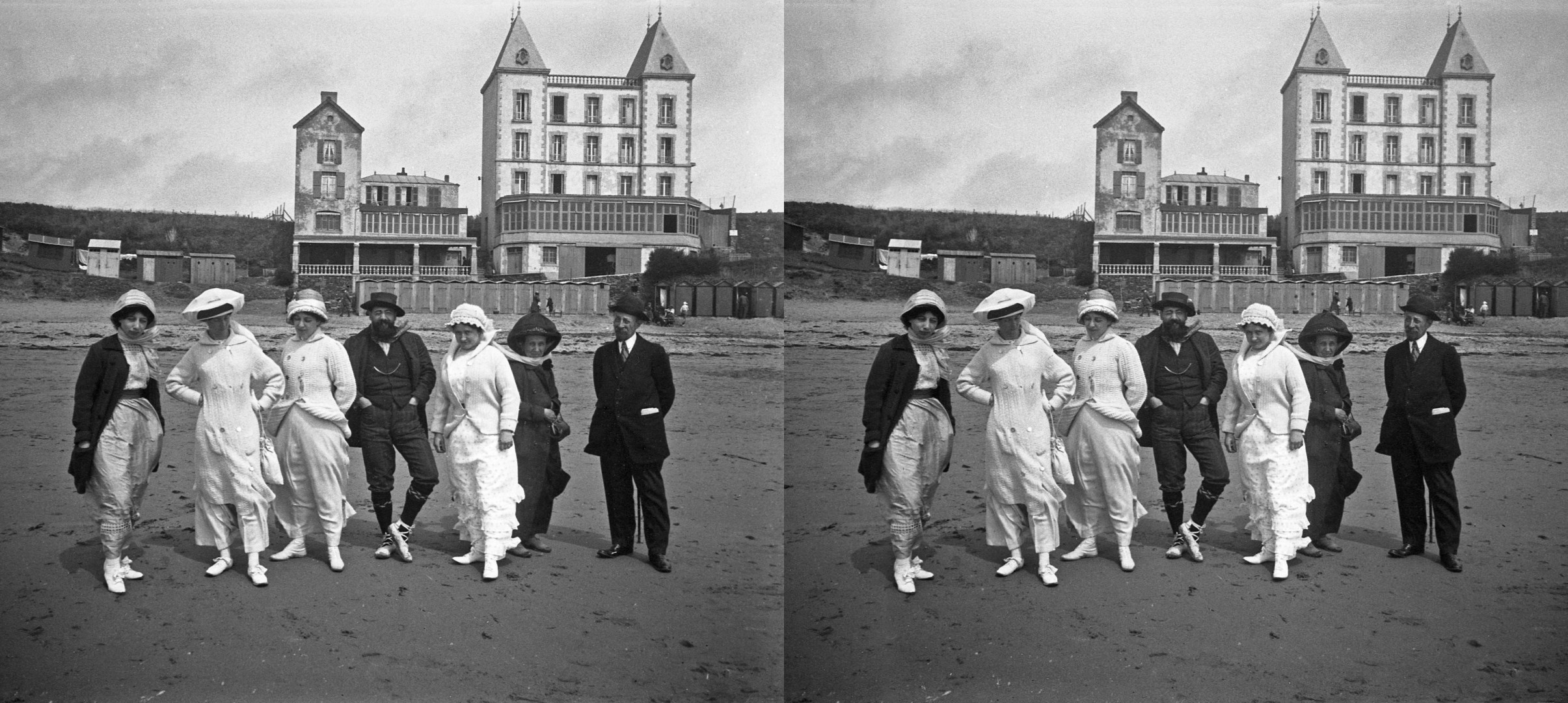 groupe sur la plage